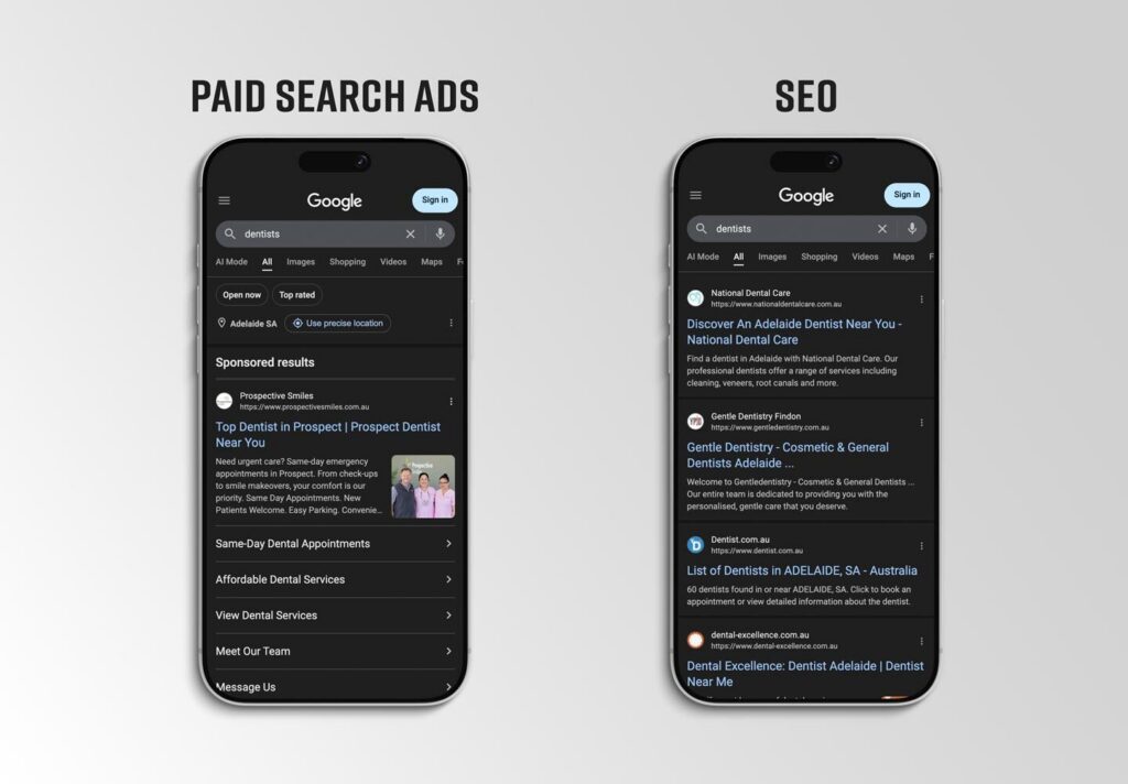 What’s the difference between Paid Search Ads and SEO?